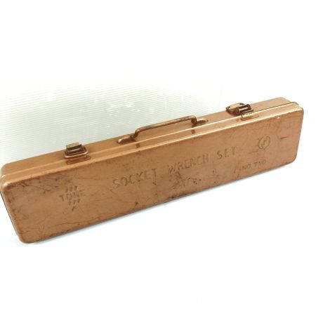  TONE トネ 12.7sq ソケットレンチセット 17点 ケース付 NO.750 シルバー
