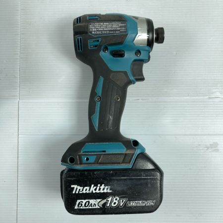  MAKITA マキタ 18V 充電式インパクトドライバ (バッテリ2個・充電器・ケース付） TD173D ブルー