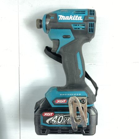 MAKITA マキタ 40Vmax 充電式インパクトドライバ (バッテリ2個・充電器・ケース付) TD003GRAX ブルー