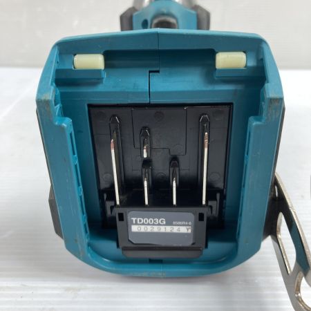  MAKITA マキタ 40Vmax 充電式インパクトドライバ (バッテリ2個・充電器・ケース付) TD003GRAX ブルー