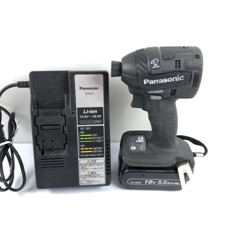 Panasonic パナソニック 14.4V/18V コードレスインパクトドライバ 18Vバッテリ1個・充電器付 PSEマークあり EZ75A7 ブラック