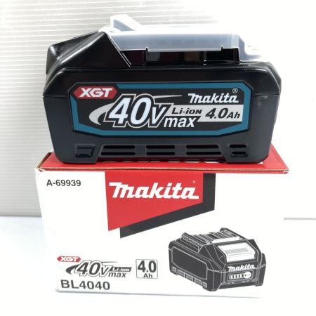  MAKITA マキタ 40v/4.0Ah 純正リチウムイオンバッテリー  BL4040 ブラック 【PSEマーク有】