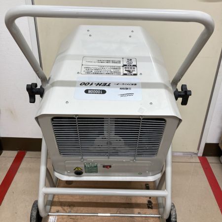  NAKATOMI 三相200v 電気ファンヒーター TEH-100 ベージュ ※電源ｺｰﾄﾞ/ネジ1本欠品