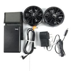 ＊＊ 株式会社セフト研究所 空調服用 ワンタッチファン/バッテリーセット  FA23112/BT23211 ブラック 【PSEマーク有】 Bランク