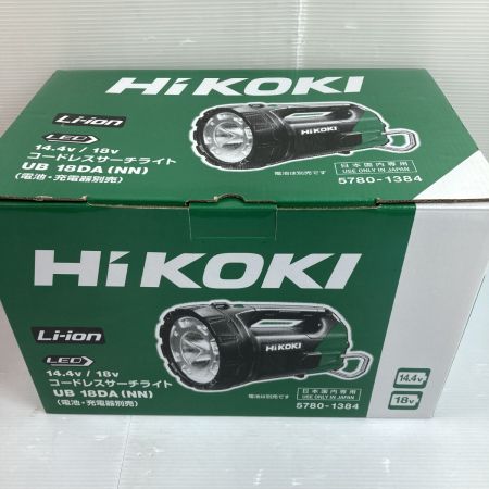  HiKOKI ハイコーキ 14.4v/18v LED コードレスサーチライト  UB18DA ブラック×グリーン