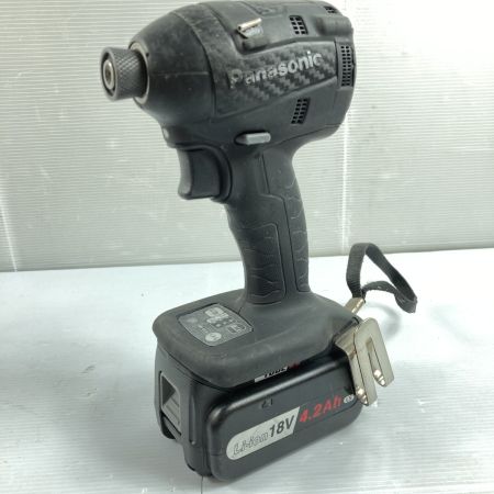  Panasonic パナソニック 14.4/18V 充電式インパクトドライバ (バッテリ 2個・充電器・ケース付） EZ75A7 ブラック
