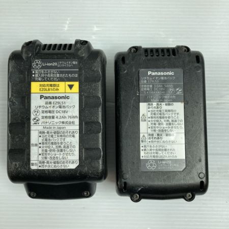  Panasonic パナソニック 14.4/18V 充電式インパクトドライバ (バッテリ 2個・充電器・ケース付） EZ75A7 ブラック