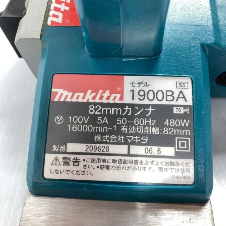  MAKITA マキタ 82mm 100v 電動カンナ 1900BA ブルー