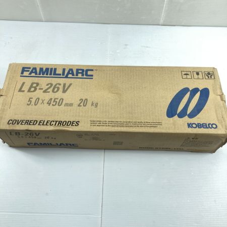  神戸製鋼 5.0×450mm 20kg (1箱5kg) 溶接棒 (4) LB-26V