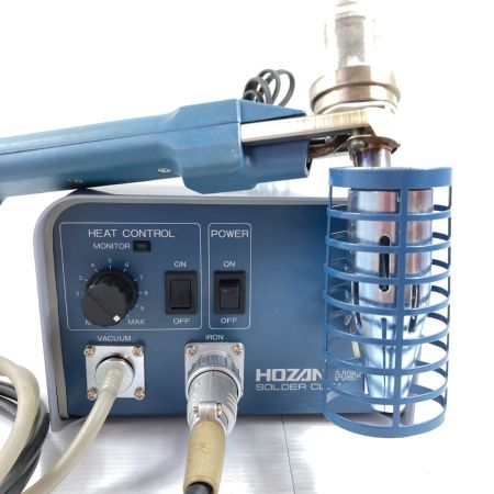  HOZAN ハンダ吸収機 ソルダークリーナー付属品付 通電確認のみ HS-851 ライトグレー