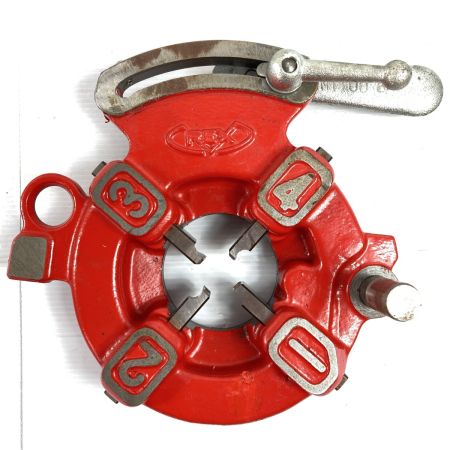  REX レッキス 自動切上ダイヘッド チェーザ(1/2-3/4)付 (1) MN19 00 6 レッド