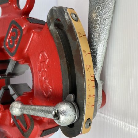  REX レッキス 自動切上ダイヘッド チェーザ(1/2-3/4)付 (1) MN19 00 6 レッド