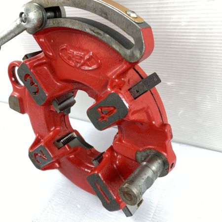  REX レッキス 自動切上ダイヘッド (1 ・1/2 ~ 2)チェーザ付 (2) レッド