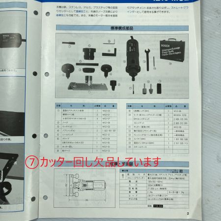  BOSCH ボッシュ コード式面取りカッター 付属品＆ケース付 1210-MC2型 ネイビー