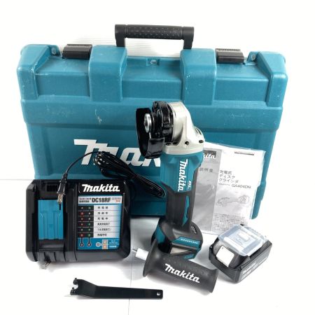  MAKITA マキタ 18V 100mm 充電式ディスクグラインダ (バッテリ1個・充電器・ケース付） GA404DN ブルー
