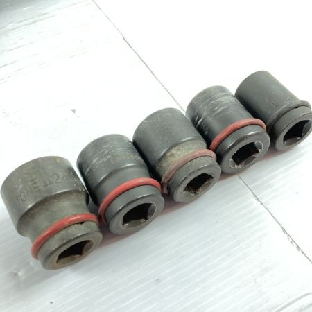  TONE トネ インパクトソケットセット 6角 19sq & 12.7sq 変換用アダプタ付属 15pc ケース付
