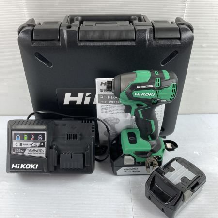  HiKOKI ハイコーキ 18V コードレスインパクトドライバ  (バッテリ2個・充電器・ケース付） WH18DB グリーン