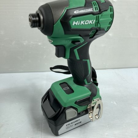  HiKOKI ハイコーキ 18V コードレスインパクトドライバ  (バッテリ2個・充電器・ケース付） WH18DB グリーン