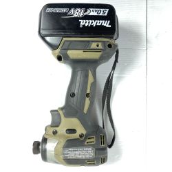 ＊＊ MAKITA マキタ 18V 充電式インパクトドライバ  バッテリ1個付属 ※充電器なし TD173D オリーブ Bランク