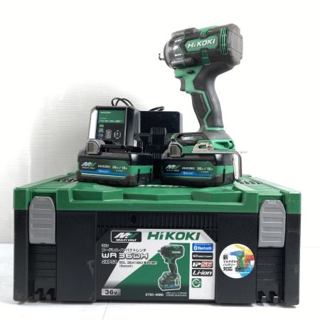  HiKOKI ハイコーキ 36v コードレスインパクトレンチ WR36DH グリーン×ブラック 【PSEマーク有】