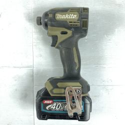 ＊＊ MAKITA マキタ 40Vmax 充電式インパクトドライバ  バッテリ1個付 ※充電器なし PSEマークあり TD001G オリーブ Bランク
