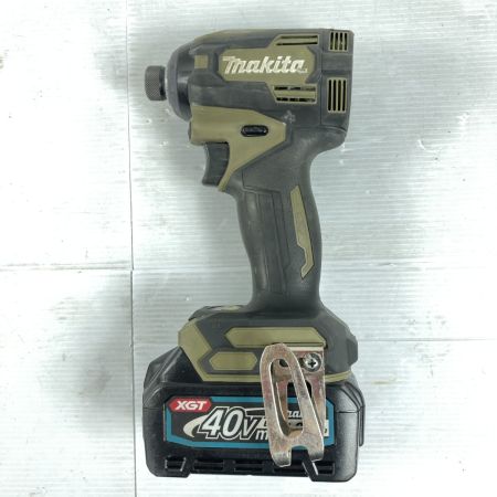  MAKITA マキタ 40Vmax 充電式インパクトドライバ  バッテリ1個付 ※充電器なし PSEマークあり TD001G オリーブ