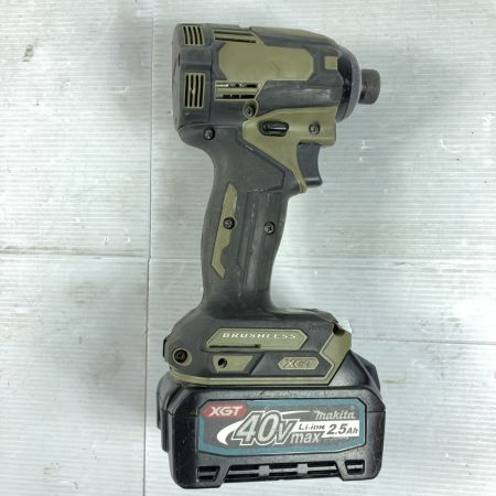  MAKITA マキタ 40Vmax 充電式インパクトドライバ  バッテリ1個付 ※充電器なし PSEマークあり TD001G オリーブ