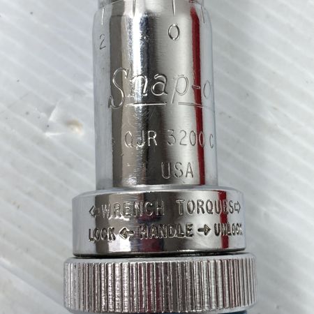  Snap-on スナップオン 差込角9.5mm トルクレンチ  ケース付 ※校正歴不明 QJR3200C シルバー