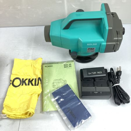  SOKKIA ソキア デジタルレベル バッテリ1個・充電器・ケース付 ※25/1/14検査済 SDL50 グリーン