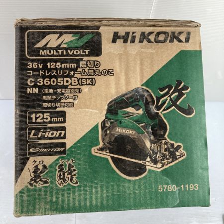  HiKOKI ハイコーキ 36V 125mm 際切りコードレスリフォーム用丸のこ 本体のみ C3605DB(SK)(NN) グリーン