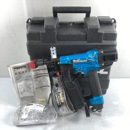  MAKITA マキタ 25~41mm 高圧エアビス打ち機  (ケース付） AR412HR ブルー×ブラック