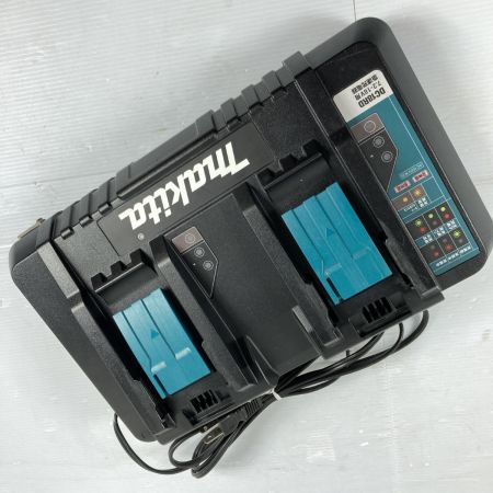  MAKITA マキタ 2口急速充電器 & 18V/6.0Ah純正バッテリx2個 セット PSEマークあり DC18RD ブラック