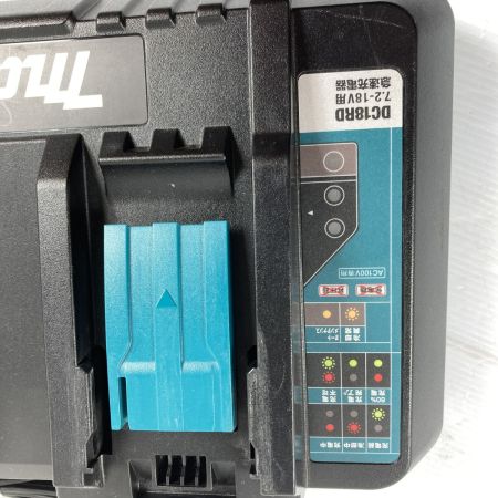  MAKITA マキタ 2口急速充電器 & 18V/6.0Ah純正バッテリx2個 セット PSEマークあり DC18RD ブラック