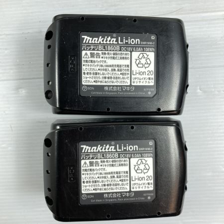  MAKITA マキタ 2口急速充電器 & 18V/6.0Ah純正バッテリx2個 セット PSEマークあり DC18RD ブラック