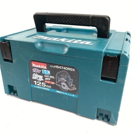  MAKITA マキタ 18V 125mm 充電式マルノコ バッテリx2個・充電器・ケース付 ※PSEマークあり HS474D ブルー