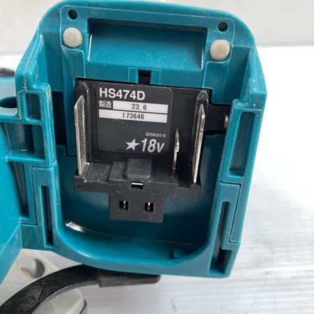  MAKITA マキタ 18V 125mm 充電式マルノコ バッテリx2個・充電器・ケース付 ※PSEマークあり HS474D ブルー