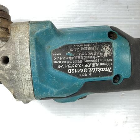  MAKITA マキタ 18V 充電式ディスクグラインダ (バッテリ2個・充電器・ケース付） GA412D ブルー