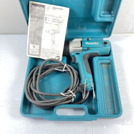  MAKITA マキタ コード式 インパクトレンチ  12.7sq トルク250Nm ケース付 TW0250 ブルー