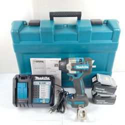 ＊＊ MAKITA マキタ 18V 充電式インパクトレンチ (バッテリ2個・充電器・ケース付) 12.7sq 最大600Nm TW700D ブルー Cランク