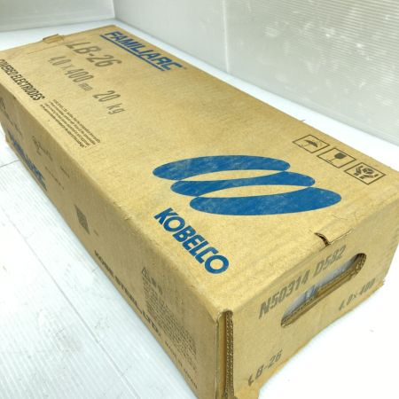  KOBELCO 4.0×400mm 溶接棒 4箱 (20kg) LB-26 未使用品(2)