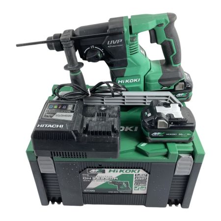  HiKOKI ハイコーキ 36V コードレスハンマードリル SDSプラス  ※バッテリ2個・充電器 DH3628DA グリーン
