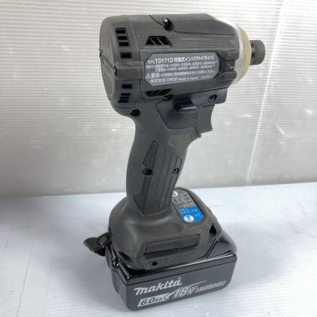 MAKITA マキタ 18V 充電式インパクトドライバ (バッテリ2個・充電器・ケース付）PSEマークあり TD171DRGXB ブラック