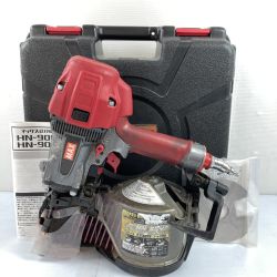 ＊＊ MAX マックス 90mm 高圧エアネイラ 釘打ち機 ケース付 HN-90N3 レッド Cランク