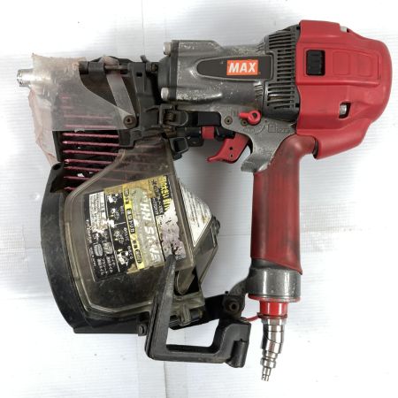  MAX マックス 90mm 高圧エアネイラ 釘打ち機 ケース付 HN-90N3 レッド