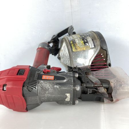  MAX マックス 90mm 高圧エアネイラ 釘打ち機 ケース付 HN-90N3 レッド