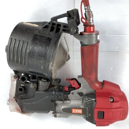  MAX マックス 90mm 高圧エアネイラ 釘打ち機 ケース付 HN-90N3 レッド