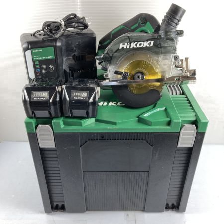  HiKOKI ハイコーキ 36V 125mm コードレス集じん丸のこ  (バッテリ2個・充電器・ケース付）PSEマークあり C3605DYC ブラック