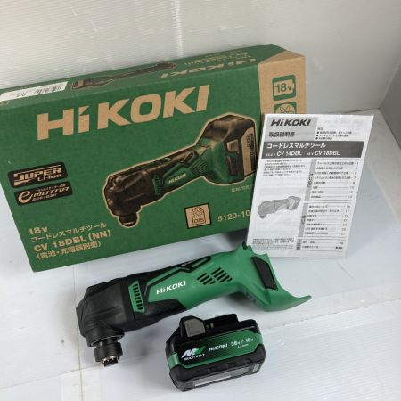  HiKOKI ハイコーキ 18V コードレスマルチツール バッテリ1個付属 ※充電器なし PSEマークあり CV18DBL グリーン