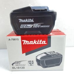 ＊＊ MAKITA マキタ 18V/12.0Ah リチウムイオンバッテリ 箱付 PSEマークあり (3) BL18120 ブラック Sランク