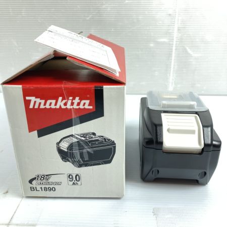  MAKITA マキタ 18V\/9.0Ah リチウムイオンバッテリ 箱付 PSEマークあり (2)  BL1890 ブラック